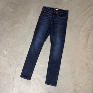 Levi's 311 Shaping Skinny Jeans Women 27‎ Dark Wash Indigo Mid Rise Denim